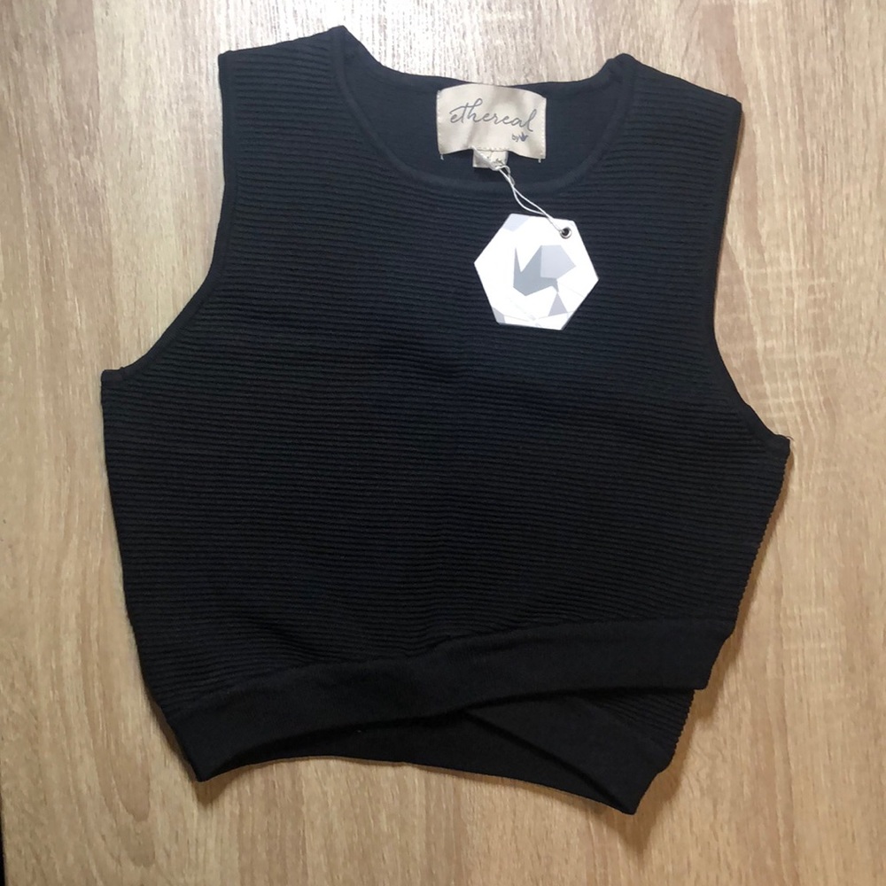 Ethereal by Paper Crane Ribbed Crop Top